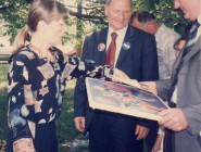 Ana with president of Serbia Tomislav Nikolić